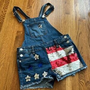 Flippy Sequins Overalls